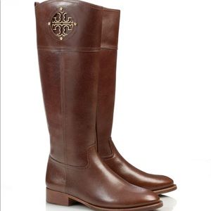 Brown Tory Burch Riding Boots